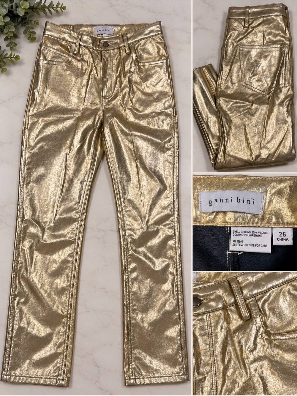 Gianni Bini Gold Pants